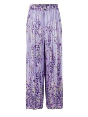 Marc Cain Wisteria Floral Wide Leg Pants